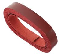 OFFSCH Lanière en Cuir Synthétique 2 Cm X 2 M Rouge Foncé pour Bricolage, Fabrication de Bracelets de Montre, Ceintures, Colliers D’animaux - Matériau Artisanal Polyvalent pour Loisirs