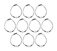OFFSCH Lot de 10 Bracelets Tressés Faits Main en Corde Réglable Bracelets d'Amitié Thème Volley-Ball Breloque Ballon de Sport Accessoires pour Joueurs et Fans Présent Équipe