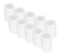 OFFSCH Lot De 10 Embouts De Baguettes En Silicone Blancs, Accessoires Pour Batterie Protection Silencieuse, Conseils D'entraînement Compatibles Pour Percussion