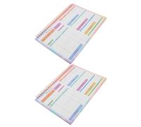 OFFSCH Lot de 2 Carnets de Comptabilité B5 Format Portable Registre des Dépenses et Suivi des Paiements Agenda Budgétaire Hebdomadaire et Quotidien pour Organisation Financière