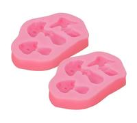 OFFSCH Lot de 2 Moules à Champignons en Silicone Antiadhésif pour Fondant et Desserts Faits Maison, Résistants la Chaleur, Flexibles et Faciles à Nettoyer, pour Pâtisserie