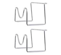 OFFSCH Lot de 2 Supports pour Bouteilles d'eau 5 L en Acier Inoxydable Porte-Bouteilles Antidérapant et Stable Support Portable pour Camping Voiture et Usage Domestique