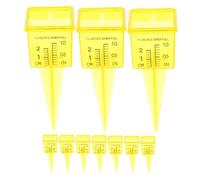 OFFSCH Lot de 20 Compteurs d'eau pour Pelouse Manomètre De Pression d'eau Tube De Pluie en Plastique Pluviomètre pour Arroseurs De Pelouse Extérieurs Outil De Mesure De