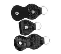OFFSCH Lot De 3 Étuis À Médiators en Similicuir pour Guitare Acoustique Porte-clés Mini Boîte De Rangement