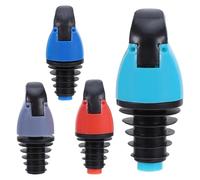 OFFSCH Lot de 4 Becs Verseurs Automatiques Étanches Compatibles Bouteilles 16-28 MM Accessoire la Cuisine pour Huile D’Olive Vinaigre Sauce Soja Doseur Anti-Goutte Multicolore