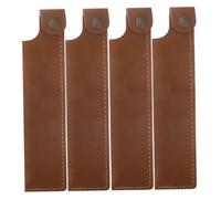 OFFSCH Lot De 4 Étuis À Stylos en Cuir PU Robustes Et Faciles À Utiliser pour Garçons Et Filles