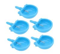 OFFSCH Lot de 5 Bols à Boire automatiques pour Animaux domestiques abreuvoirs pour Lapins ratons laveurs récipients pour Aliments Tasses pour mammifères Bleu