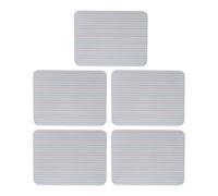 OFFSCH Lot de 5 Petits Tableaux Blancs Portables Double Face avec Lignes pour Écrire, Surface Haute Densité Effaçable à Sec, pour Élèves et Enseignants en Classe la Maison
