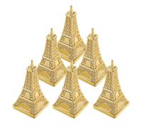 OFFSCH Lot de 6 Boîtes à Friandises en Plastique Doré Style Européen, Petites Boîtes à Bonbons Compactes pour Fêtes, Mariages et Anniversaires, Contenants Décoratifs pour Dragées