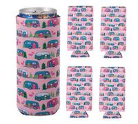OFFSCH Lot De 6 Manchons en Néoprène pour Canettes De 330 ML pour Bière Soda Et Boissons Froides Résistants Aux Chocs Et Robustes pour Les Activités De Plein Air