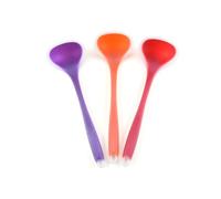 OFFSCH Louche Cuisine Rouge Cuillère à Soupe Antiadhésive Silicone Résistant Chaleur Ustensile Cuisine Cuisson Mélange Et Service Lot De 1 Pièce