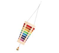OFFSCH Mâcher pour Perroquets en Bois et Plastique, Accessoire pour Cage d'oiseaux, Développement des Compétences et Exercice pour Perruches et Perroquets Plusieurs Styles