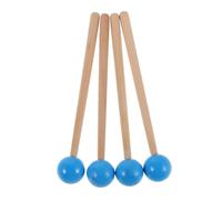 OFFSCH Maillets de Percussion Bleus en Aluminium pour Xylophone, Marimba et Carillon - Lot de 4 Pièces - Baguettes Souples pour Orchestre, École et Pratique Musicale