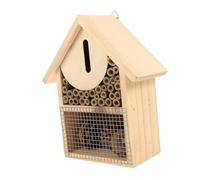 OFFSCH Maison Bois Suspendue pour Abeilles Habitat Naturel pour Insectes Et Coccinelles Décoration De Jardin Unique Et Pratique Abri Sécurisé pour Pollinisation des Plantes Unité Bois