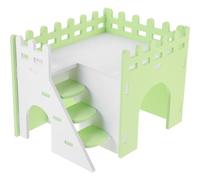 OFFSCH Maison de Cachette pour Hamsters en PVC Vert Clair, Espace de Vie Privé et Solide pour Petits Animaux, pour Se Cacher et Se Relaxer