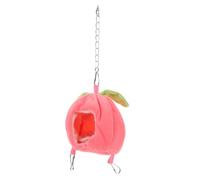 OFFSCH Maison pour Hamster Nid de Coton Chaud Cachette Fruit en Tissu Rose | Cachette Confortable et Ludique en Coton PP, Design Fruit Coloré, pour Hamsters Nains