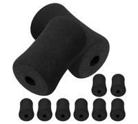 OFFSCH Manchons en Mousse Noirs 10 Pièces pour Machine D'entraînement Abdominal, Coussins Multifonctionnels Compatibles Équipement de Gym pour Exercices de Massage Musculaire