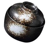 OFFSCH Marmite en Céramique Blanche Couvercle, Petite Marmite Vapeur Cuisine, Bol à Dessert et Œufs Cuits la Vapeur, Résistant la Chaleur, Maison, Restaurant et Camping