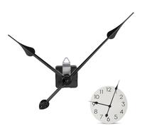 OFFSCH Mécanisme d'horloge à arbre long, Kit 1 Set en métal noir, pour horloge murale créative à monter soi-même et réparation