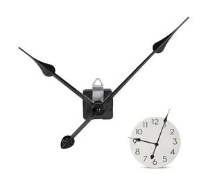 OFFSCH Mécanisme d'horloge à arbre long, Kit 1 Set en métal noir, pour horloge murale créative à monter soi-même et réparation