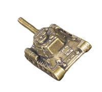 OFFSCH Modèle de Char d'assaut de L'armée Figurines de Chars de Bureau Mini Laiton Décor de Bureau Vintage