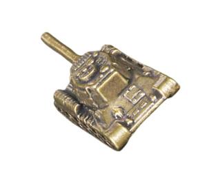 OFFSCH Modèle de Char d'assaut de L'armée Figurines de Chars de Bureau Mini Laiton Décor de Bureau Vintage