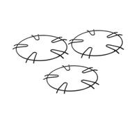 OFFSCH Organiseur De Casseroles Et Poêles À 5 Oreilles Support De Cuisinière À Support De Wok À Vapeur Pliable Et Facile À Installer