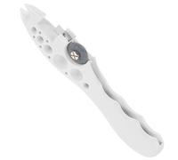 OFFSCH Ouvre-ampoule Multifonctionnel en Abs Blanc Brise-ampoules en Verre et Meule Abrasive, Outil Compact pour Usage Médical et Domestique