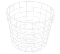 OFFSCH Panier De Rangement En Fil De Fer Moyen, Métal Blanc, Double Anse, Stable Et Polyvalent, Pour Légumes Et Fruits, Utilisation Maison,