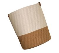 OFFSCH Panier De Rangement Multifonctionnel Corde De Coton Grand Panier Tressé Pour Linge Jouets Et Accessoires Style Moderne Et Élégant Pour Maison Et Bureau