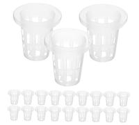 OFFSCH Paniers en Maille pour Culture Hydroponique 100Pcs Pots en Filet Jardin Gobelets Hydroponiques Réutilisables pour Cultures Légumières Permet Une des Racines