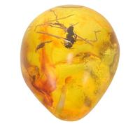 OFFSCH Pendentif en Ambre Insectes en Résine Jaune, Bijoux Bricolage Utile et Polyvalent pour Projet DIY ou Décoration de Bureau