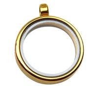 OFFSCH Pendentif Médaillon Photo Acier Inoxydable avec Verre Ouvrable Double Face Résistant Rouille Charm DIY pour Collier