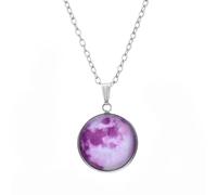 OFFSCH Pendentif pull 10pcs collier du temps lune lumineuse motif bleu en alliage et verre pour femmes décoration de vacances et bal de promo Plusieurs styles