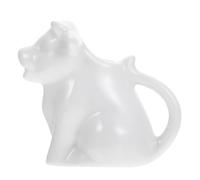 OFFSCH Petit Pichet à Lait en Céramique Blanche 50 Ml, Tasse Multifonction pour Café et Mousse, Design Animal Vache, Ustensile Pratique Cuisine et Service, Facile à Nettoyer