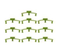 OFFSCH Pince de Pliage de Brindilles en Plastique Vert, Ajustable pour Plantes en Pot, Lot de 10 Pièces, Outil pour Jardins Extérieurs et Formation de Branches