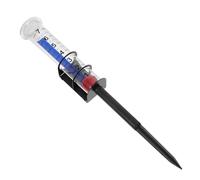 OFFSCH Pluviomètre Extérieur avec Support Robuste UV, Piquet Stable en Métal, Compatible Pluviomètre de Pelouse pour Jardin et Agriculture, Mesure Précise des Précipitations, Usage