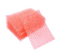 OFFSCH Pochette Bulle Rouge en PE, Lot de 100pcs, Résistance à la Compression, Pochettes à Bulles pour l'Expédition et le Conditionnement des Petites Entreprises