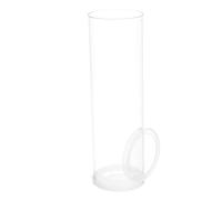 OFFSCH Porte-Volant de Badminton Transparent en Plastique Couvercle | Conception Cylindrique Claire, Contrôle Rapide du Stock, Facile à Porter, pour Cours D'éducation et Centres de Loisirs