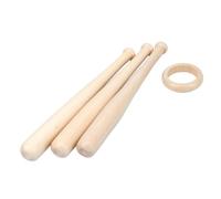 OFFSCH Présentoir Support Beige pour Batte de Baseball Miniature en Bois