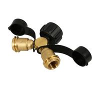 OFFSCH Raccord en t pour Gaz Propane Kit De Connexion Manomètre pour Réservoir, Séparateur en y pour Gril Et Réchaud De Camping Laiton Solide Poignée Manuelle, Usage Extérieur Barbecue