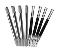 OFFSCH Rallonge Pour Crayon En Métal Double Tête 8 Pièces Prolongateur De Crayon D'artiste Solide Et Léger Outil D'extension Fournitures De Bureau Pour Artistes Et Étudiants