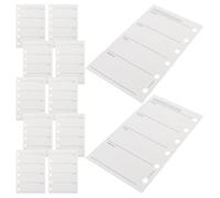 OFFSCH Recharge Agenda A7 Hebdomadaire Perforée 6 Trous, Papier 120 G/M² Double Face, Format 4,7 X 3,1 Pouces, Lot de 4 Carnets Planning Vierges pour Organisation Bureau et Scolaire