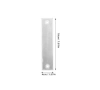 OFFSCH Réflecteurs pour Poteau Rectangulaires 6pcs en Acrylique Argenté Haute Visibilité et Résistance aux Intempéries pour Parkings et Routes