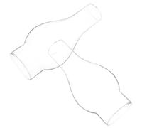 OFFSCH Remplacement de cheminées en verre clair 2pcs, abat-jour pour lampe à pétrole rétro, protection contre le vent, adapté pour éclairage de secours en dortoir et hôtel
