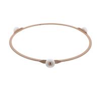 OFFSCH Rouleau de base à micro-ondes assiettes pièces de four à micro-ondes Titulaire de platine à micro-ondes Light Brown