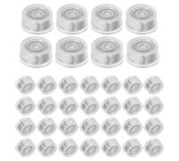 OFFSCH Roulements de décoration Artisanale 100pcs Argent Plastique - roulements rotatifs pour Ornements et Jouets - Accessoires pour Besoins de palier à Domicile