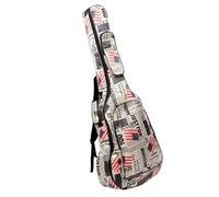 OFFSCH Sac De Guitare Acoustique Oxford avec Impression Colorée Housse De Transport Et Stylée pour Guitare Folk