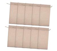 OFFSCH Sachets À Bonbons avec Cordon De Serrage Lot de 10 À Vin en Toile De Jute pour Exposer Vos Vins Préférés