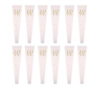 OFFSCH Sachets pour Bouquets de Fleurs Roses, Manchons Individuels en Cellophane Résistant la Déchirure, Lot de 50 Sachets pour Emballage Floral Léger, Adaptés pour Compositions